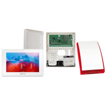 ZESTAW ALARMOWY SATEL INTEGRA 128 + INT-TSH2-W + OPU-3P + AWT682 + 17Ah + SYRENA SP-4001R